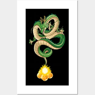 dragon ball, shenron dragon Posters and Art